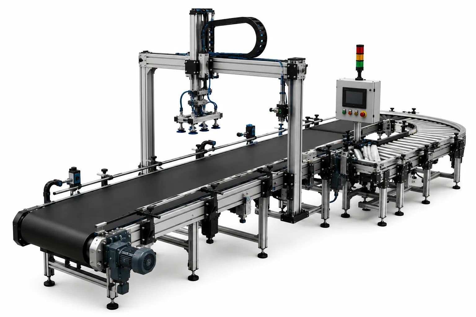 Conveyor and automation watermark background